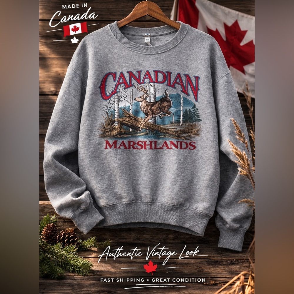 Canadian Marshlands Gray Sweater